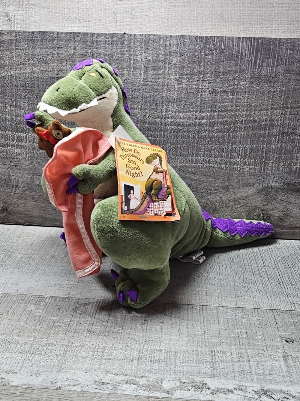 How Do Dinosaurs Say Good Night 8” Plush Stuffed Animal Tyrannosaurus T Rex Doll